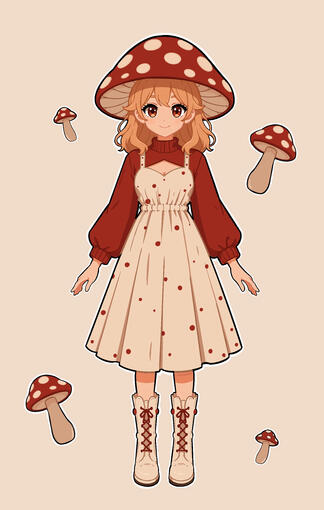 Mushroom girl Mushroom girl